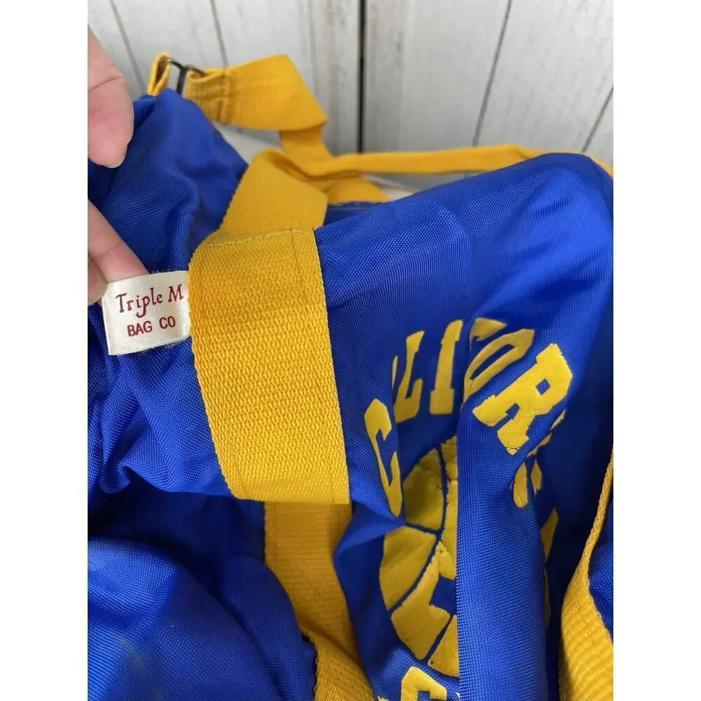 Vintage California All Stars Equipment Duffle Blue Team Bag by Triple M Bag Co.